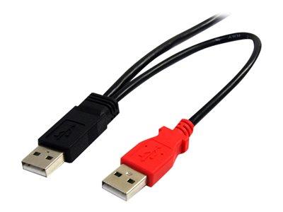 StarTech.com 6 ft USB Y Cable for External Hard Drive - USB A to mini B