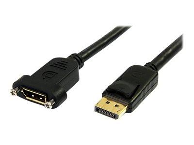 StarTech.com 3 ft 20 pin DisplayPort Extension Panel Mount Cable - M/F