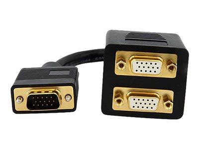 StarTech.com 1 ft VGA to 2x VGA Video Splitter Cable – M/F