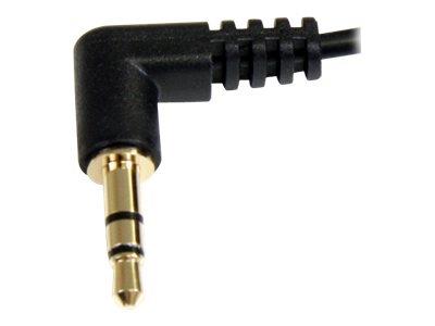 StarTech.com 1 ft Slim 3.5mm Right Angle Stereo Audio Cable - M/M