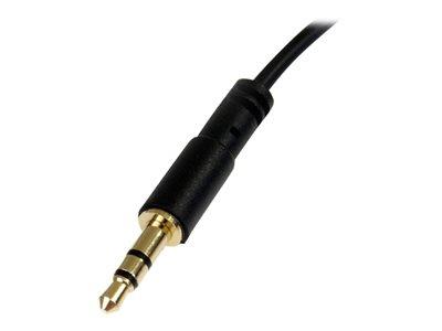 StarTech.com 3 ft Slim 3.5mm to Right Angle Stereo Audio Cable - M/M