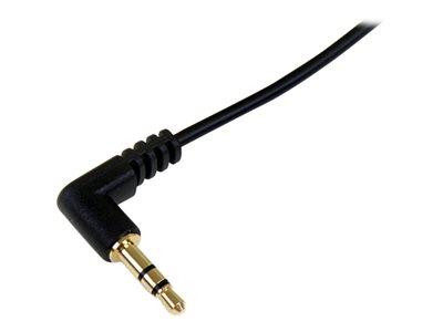 StarTech.com 6 ft Slim 3.5mm to Right Angle Stereo Audio Cable - M/M