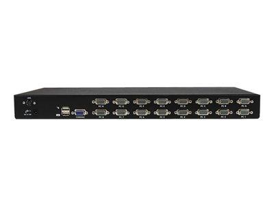 StarTech.com 16 Port 1U Rackmount USB KVM Switch with OSD