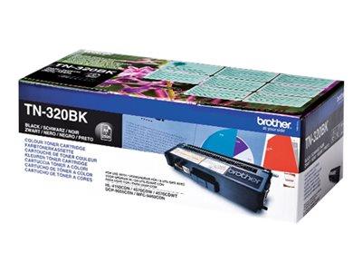 Brother TN320BK Black Toner Cartridge 2.5K