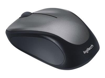 Logitech Wireless Mouse M235 - Optical - 2.4 GHz USB wireless receiver - Silver