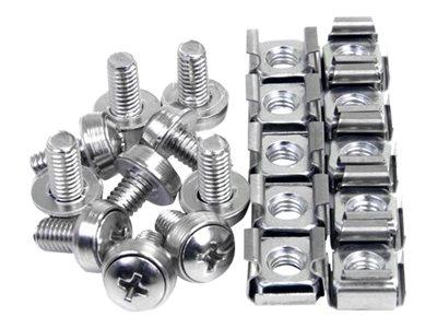 StarTech.com 100 Pkg M6 Mounting Screws and Cage Nuts for Server Rack Cabinet