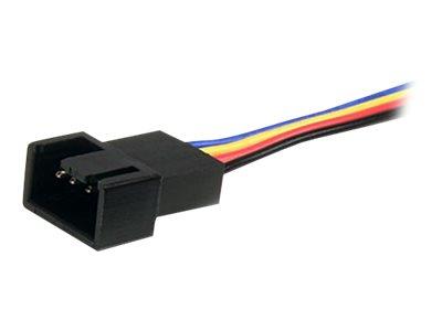 StarTech.com 12in 4 Pin Fan Power Splitter Cable - F/M