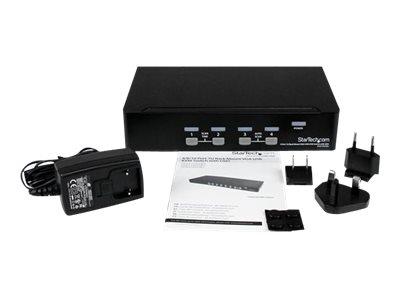 StarTech.com 4 Port 1U Rackmount USB KVM Switch with OSD