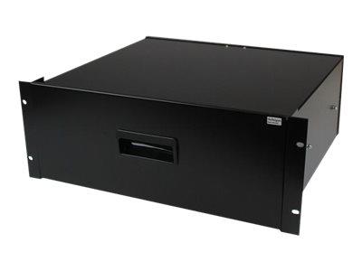 StarTech.com 4U Black Steel Storage Drawer for 19in Racks and Cabinets