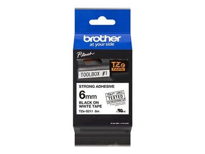 Brother TZe-S211 - laminated tape - 1 cassette(s) - Roll (0.6 cm x 8 m)