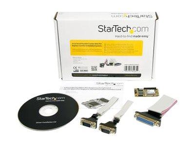 StarTech.com 2s1p Serial Parallel Combo Mini PCI Express Card for Embedded Systems