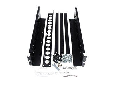 StarTech.com 2U Fixed 19" Adjustable Depth Universal Server Rack Rails