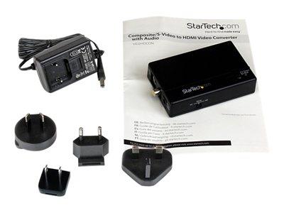 StarTech.com Composite and S-Video to HDMI Converter with Audio