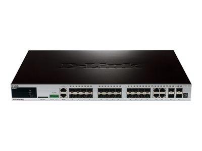 D-Link xStack 24port SFP L2+ Stack Switch + 4xRJ45/SFP 4x10GE SFP+