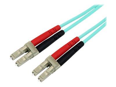 StarTech.com 2m 10 Gb Aqua Multimode 50/125 Duplex LSZH Fiber Patch Cable LC - LC