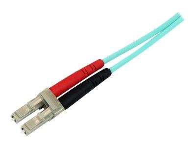 StarTech.com 2m 10 Gb Aqua Multimode 50/125 Duplex LSZH Fiber Patch Cable LC - SC