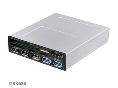 Akasa 3.5" Internal USB 3.0 5-Slot Multicard Read with eSATA & USB