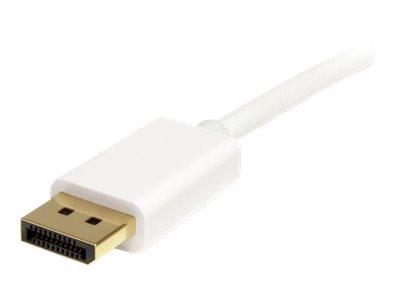 StarTech.com 2m (6 ft) White Mini DisplayPort to DisplayPort 1.2 Adapter Cable M/M - DisplayPort 4k