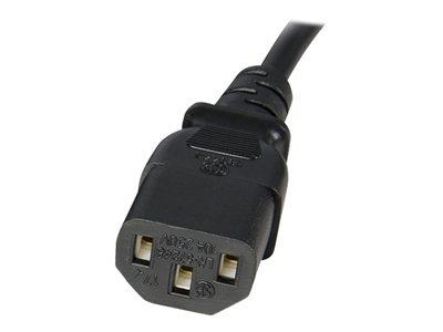 StarTech.com 2 ft Standard Computer Power Cord Extension - C14 to C13