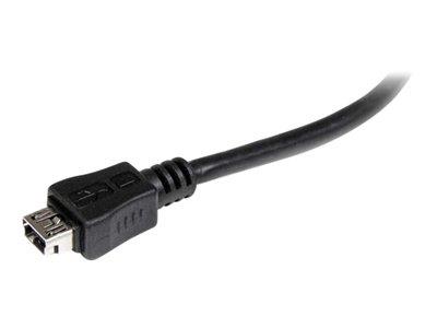 StarTech.com 6in Micro USB to Mini USB Adapter Cable M/F