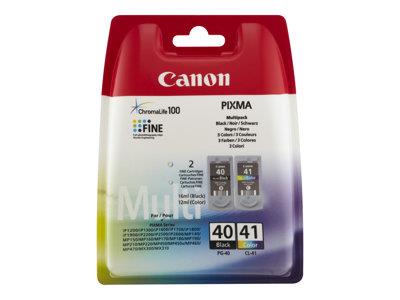 Canon PG 40 / CL-41 Multi Pack - Ink tank - 1 x black, colour (cyan, magenta, yellow) - for PIXMA