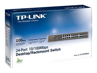 TP LINK 24-Port 10/100 Rackmount Unamanged Switch