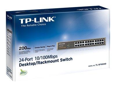 TP LINK 24-Port 10/100 Rackmount Unamanged Switch