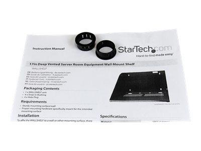 StarTech.com 17in Deep Vented Server Room Equipment Wall Mount Shelf