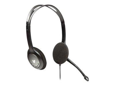 V7 Standard Headset - Black & Silver (HA201-2EP)