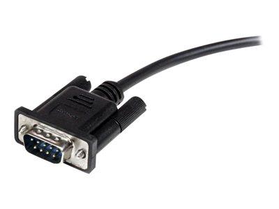 StarTech.com 3m Black Straight Through DB9 RS232 Serial Cable - M/F