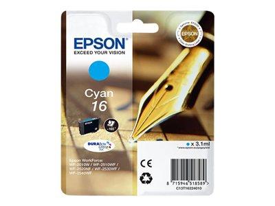 Epson 16 - Ink Cartridge - 1 x Cyan - 165 pages - Pen and Crossword
