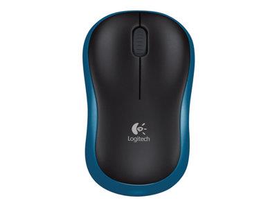 Logitech Wireless Mouse M185 - wireless - 2.4 GHz - USB wireless receiver - blue