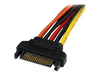 StarTech.com 6in Latching SATA Power Y Splitter Cable Adapter - M/F