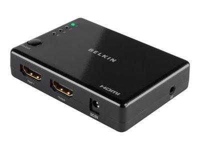 Belkin 4-Way HDMI SwitchBox 4-In/1-Out Black