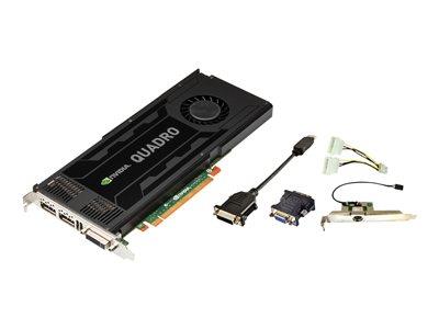 PNY Quadro K4000 Kepler 3GB GDDR5 256bit PCIE 2.0 2xDP 1xDVI-I