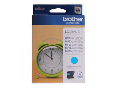 Brother LC125XLC Cyan Ink Cartridge