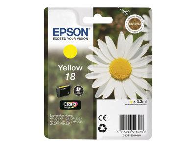 Epson Singlepack Yellow 18 Claria Home Ink