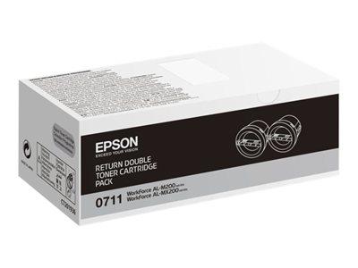 Epson AL-M200/MX200 Double Return Toner Cartridge Pack 2 x 2.5k