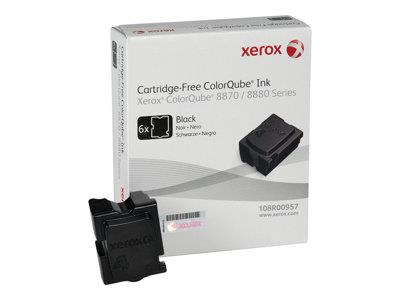 Xerox 8870 Black 6 Pack Wax Stick