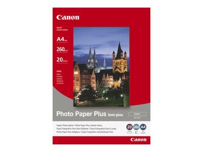 Canon Photo Paper Plus SG-201 - Semi-gloss photo paper - A4 (210 x 297 mm) - 260 g/m2 - 20 sheets