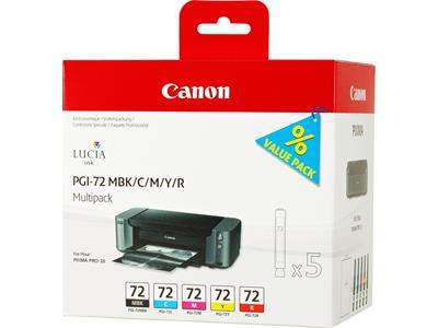 Canon PGI-72 MBK/C/M/Y/R Multipack - Ink tank - 5 Inks