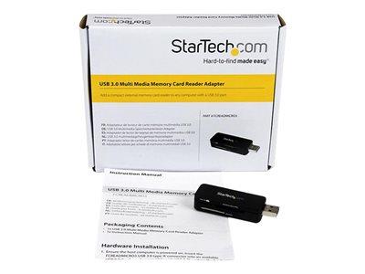 StarTech.com USB 3.0 External Flash Multi Media Memory Card Reader - SDHC MicroSD