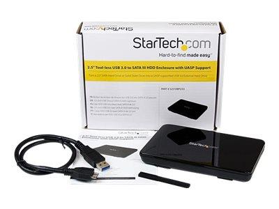 StarTech.com 2.5in USB 3.0 External SATA III SSD Hard Drive Enclosure with UASP