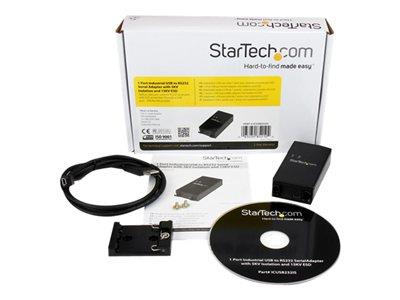 StarTech.com 1 Port Industrial USB to RS232 Serial Adapter with 5KV Isolation & 15KV ESD Protection