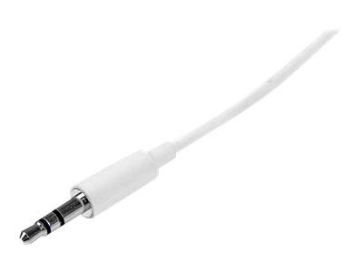 StarTech.com 3m White Slim 3.5mm Stereo Audio Cable - Male to Male