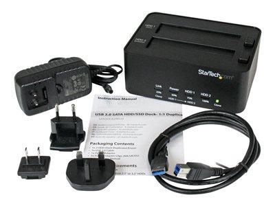 StarTech.com USB 3.0 to 2.5/3.5" SATA HDD / SSD Duplicator Dock - Standalone Hard Drive / HDD Clone