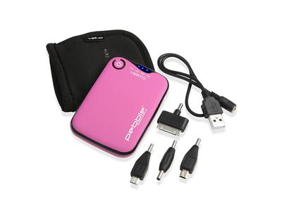 Veho PEBBLE™ Verto Portable Charger 3700mAh - Pink
