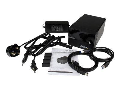 StarTech.com USB 3.0/eSATA Dual 3.5" SATA III Hard Drive External RAID Enclosure w/ UASP - Black