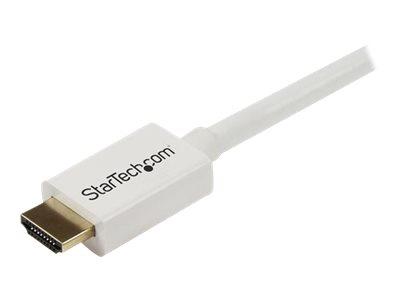 StarTech.com 2m (6 ft) White CL3 In-wall High Speed HDMI Cable - Ultra HD 4k x 2k HDMI Cable