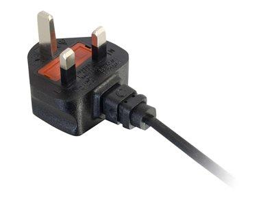 C2G 1m UK Non-Polarised Power Cord (BS 1363 to IEC 60320 C7)